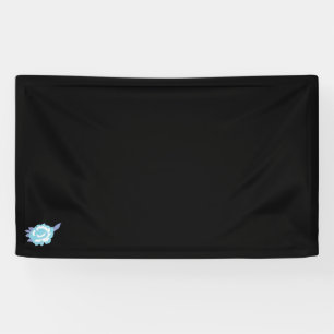 Bannière 3x5 Accent floral noir audacieux