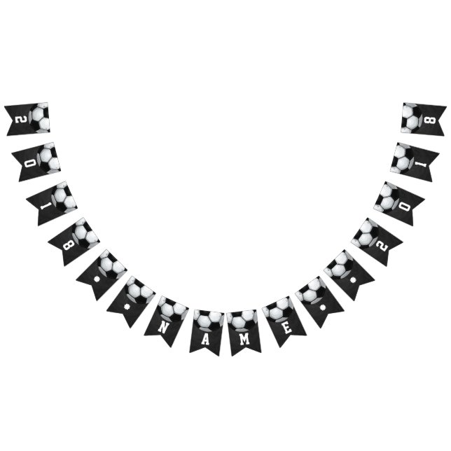 Bannière À Fanions 04of12 Soccer Ball Theme Party Bunting (Tout)