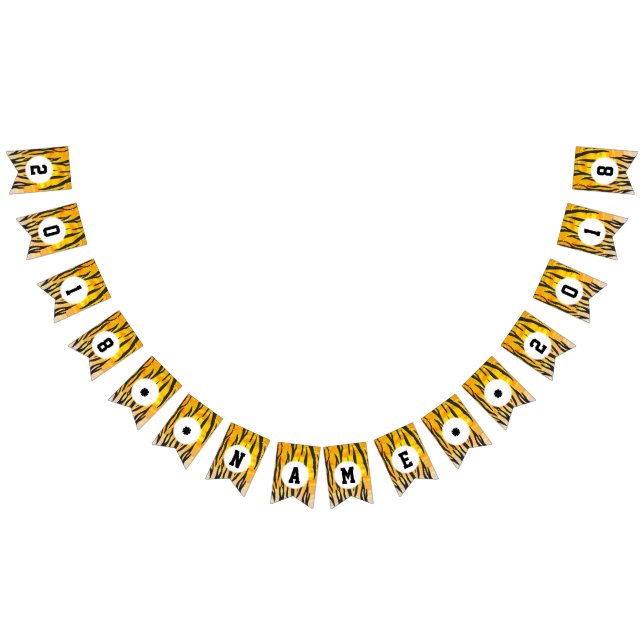 Bannière À Fanions 04of12 Tiger Them Party Bunting (Tout)