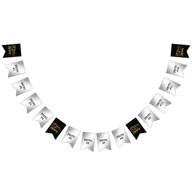 Bannière À Fanions 50 ans dans la fabrication — Anniversaire ou Anniv (Tout)