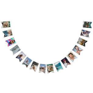 Bannière À Fanions 50th Birthday Party Fun 16 Photo Banner Custom