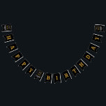 Bannière À Fanions 70th Birthday 1952 Black Gold Ajouter Nom Retro<br><div class="desc">Conception de bunting en papier classique personnalisée pour cette fête d'anniversaire. Plus de cadeaux et de fournitures de fête disponibles avec le design "légendaire" dans le magasin.</div>