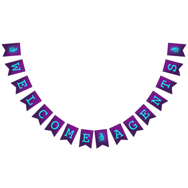 BANNIÈRE À FANIONS ACCUEIL DES AGENTS (Tout)