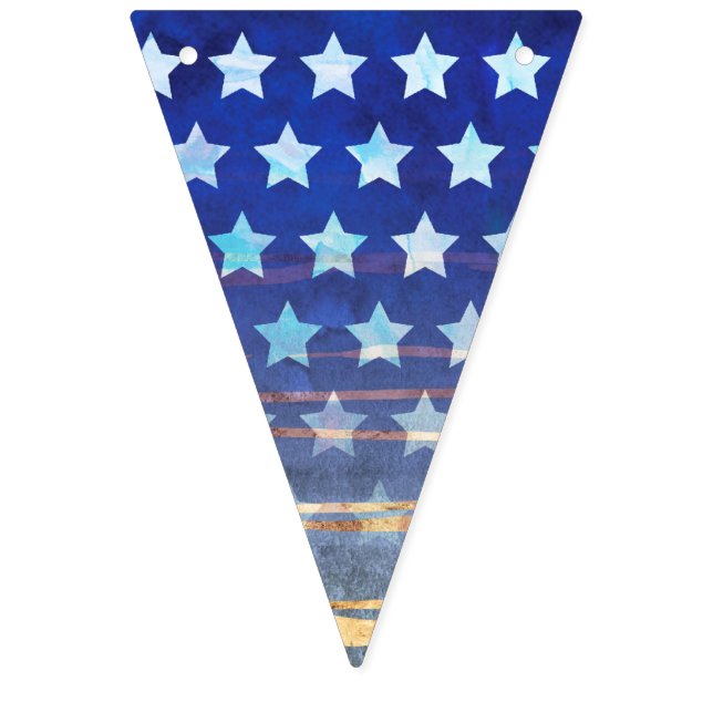 Bannière À Fanions Accueil personnalisé Étoiles Stripes Bunting (Premier drapeau)