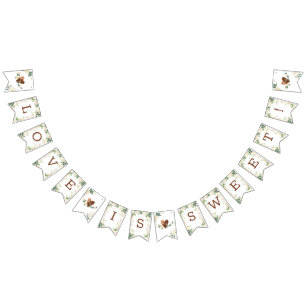 Bannière À Fanions Agritourisme frais rustique Monogramme L'amour est