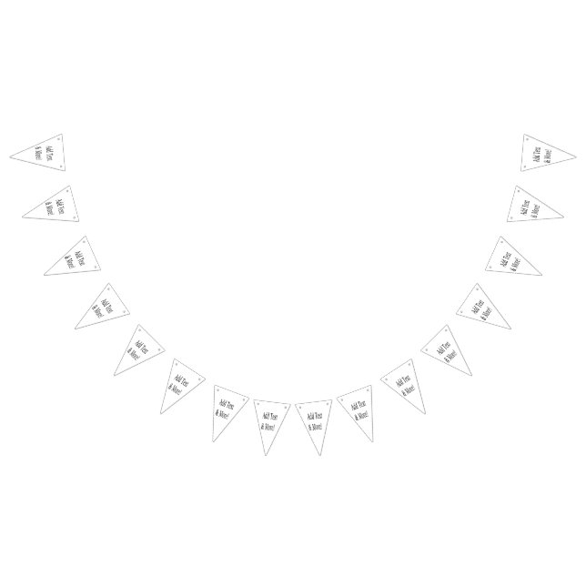 Bannière À Fanions Ajouter du texte et plus ! Customisez votre propre (Tout)