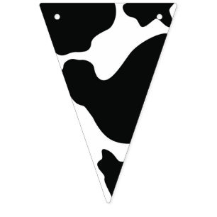Bannière À Fanions Animal de basse-cour - motif de vache - ouest