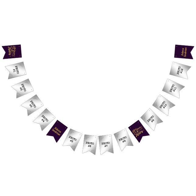 Bannière À Fanions Anniversaire 50 ans | 50 ANS DANS LA FABRICATION | (Tout)