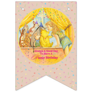 Bannière À Fanions Anniversaire Bunting - Joyeux anniversaire