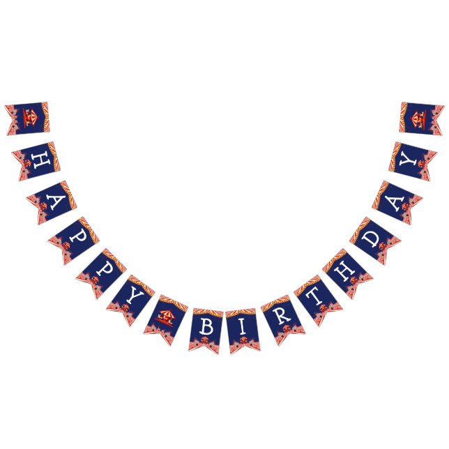 Bannière À Fanions Anniversaire du cirque (Tout)