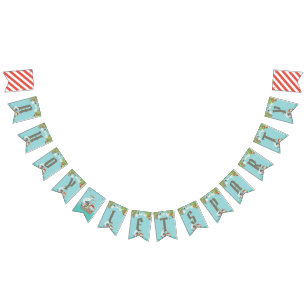 Bannière À Fanions Anniversaire du garçon - Fête des pirates - Fêtons