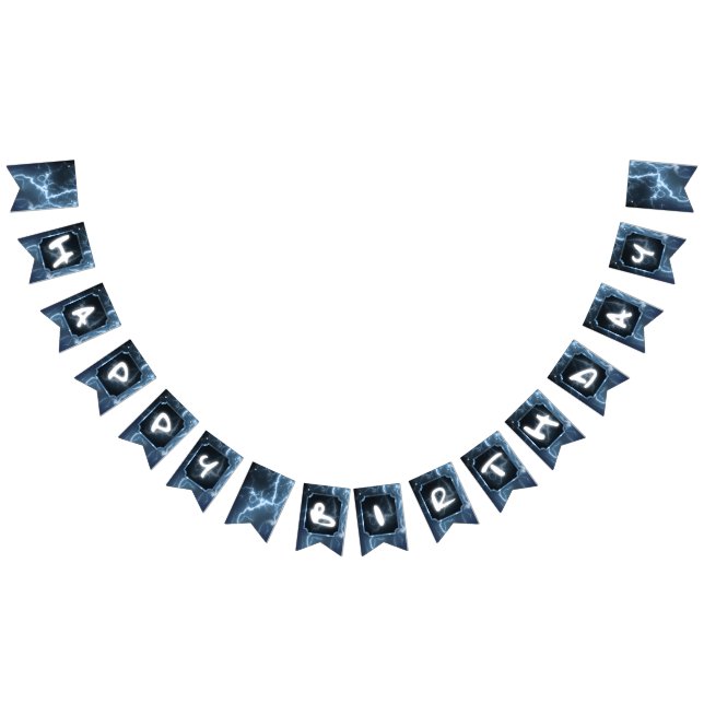 Bannière À Fanions Anniversaire du Superhéros du garçon afro-américai (Tout)