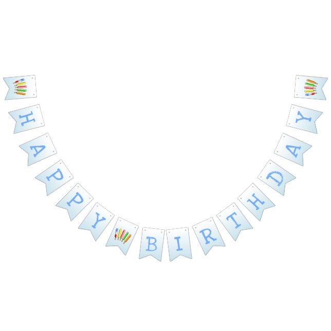 Bannière À Fanions Anniversaire Let's Chill (Tout)