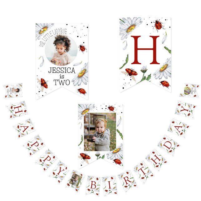 Bannière À Fanions Aquarelle magique mignonne fille d'anniversaire La (Créateur téléchargé)