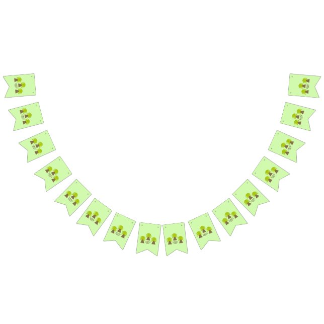 Bannière À Fanions Arbres jours des terres (Tout)