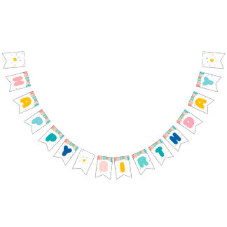 Bannière À Fanions Arc-en-ciel de fête d'anniversaire amusant