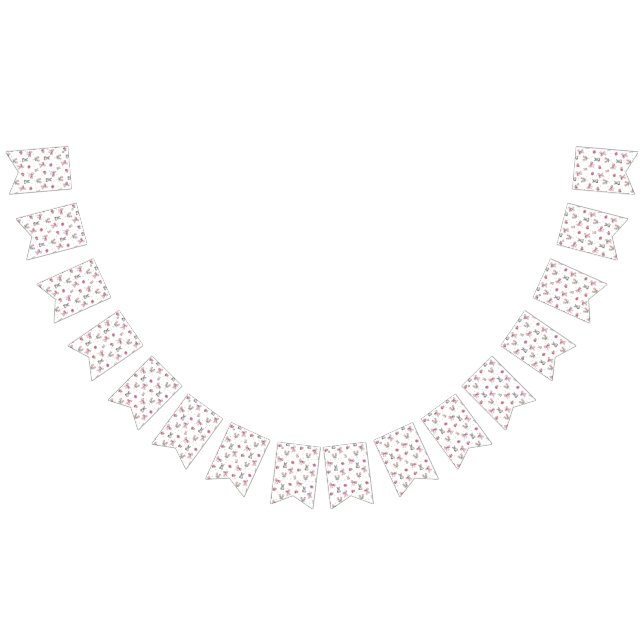 Bannière À Fanions Arcs, Lapins et Fleurs (Tout)