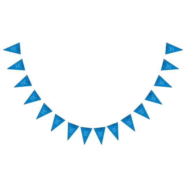 Bannière À Fanions Arrière - plan Blue Lyre (Tout)