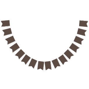 Bannière À Fanions Arrière-plan Brun Chocolat Riche – Mariage