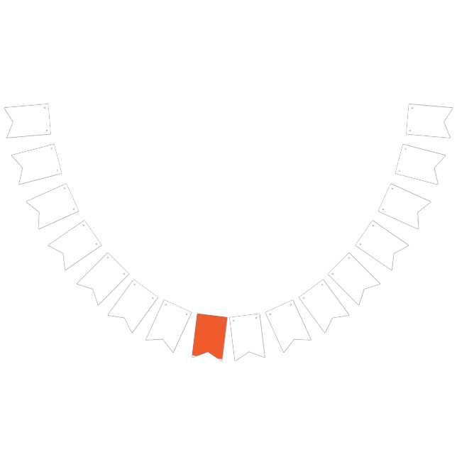 Bannière À Fanions Arrière-plan orange uni brillant (Tout)