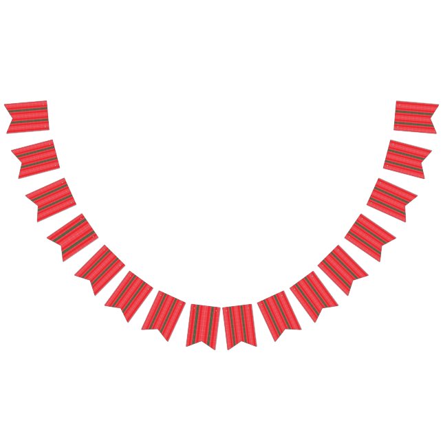 Bannière À Fanions arrière - plan rayé rouge et vert (Tout)