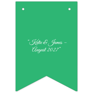 Bannière À Fanions Arrière - plan vert à la menthe plate - Design Mar