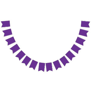 Bannière À Fanions arrière - plan violet avec bordure blanche