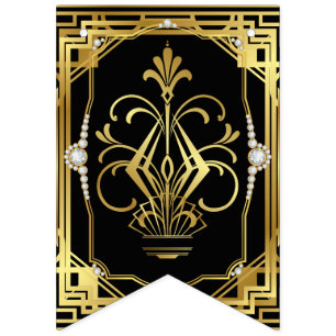 Bannière À Fanions Art déco mettant sur le Ritz