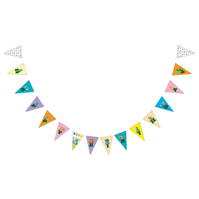Bannière À Fanions Baby Dino Birthday Banners (Tout)