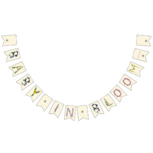 Bannière À Fanions Baby in Bloom Banner - ajoutez un nom personnalisé