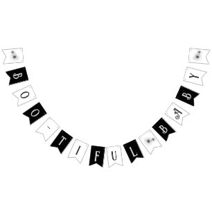 Bannière À Fanions Baby shower de tatouage gothique pour bébé