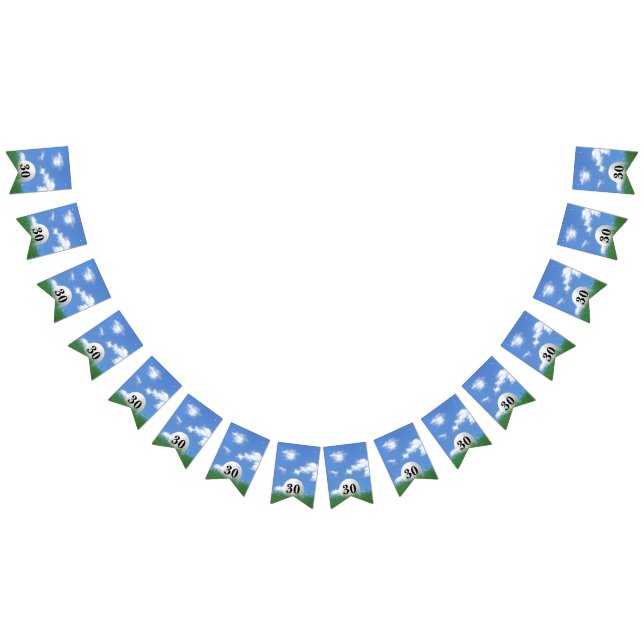 Bannière À Fanions Bal de golf pour 30e anniversaire Bunting Flags (Tout)