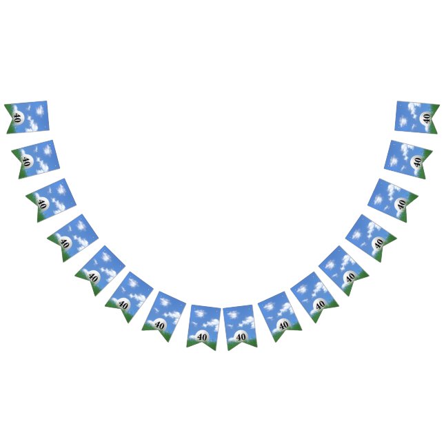 Bannière À Fanions Bal de golf pour 40e anniversaire Bunting Flags (Tout)