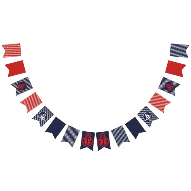 Bannière À Fanions Balises de Bunting Blancs et Bleus (Tout)