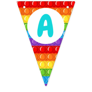 Bannière À Fanions banderines de pop it