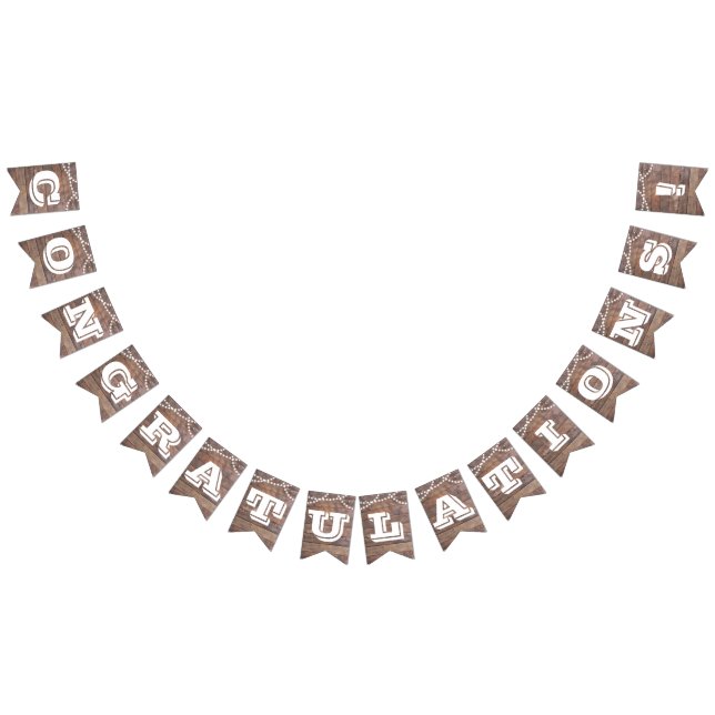 Bannière À Fanions Barnwood Lights personnalisable Toute Ocassion Ban (Tout)