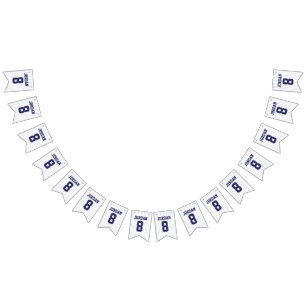 Bannière À Fanions Baseball Jersey - Sports Thème Anniversaire