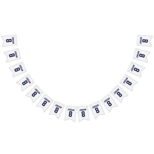 Bannière À Fanions Baseball Jersey - Sports Thème Anniversaire (Tout)