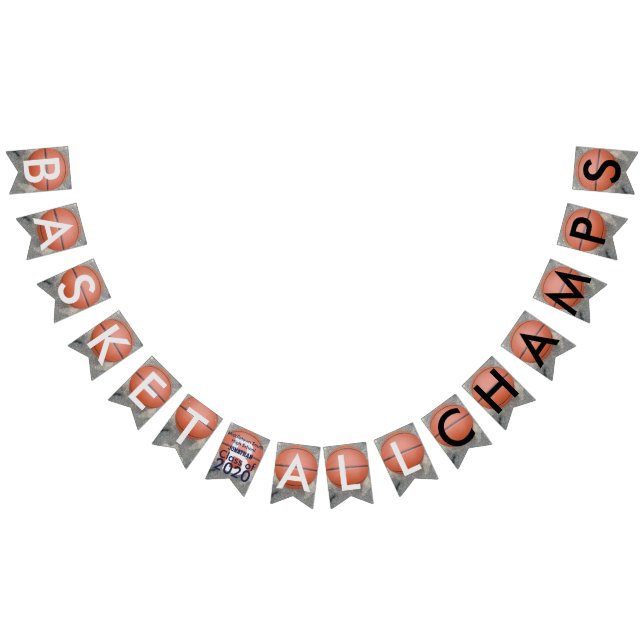 Bannière À Fanions Basketball Blue Bund Banner Grad (Tout)