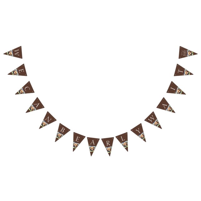 Bannière À Fanions Bearly wait ourson aventure en oursons attend le b (Tout)