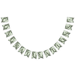 Bannière À Fanions Bienvenue Mariage Fête de la verdure Feuilles flor