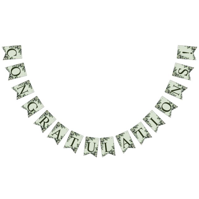 Bannière À Fanions Bienvenue Mariage Fête de la verdure Feuilles flor (Tout)