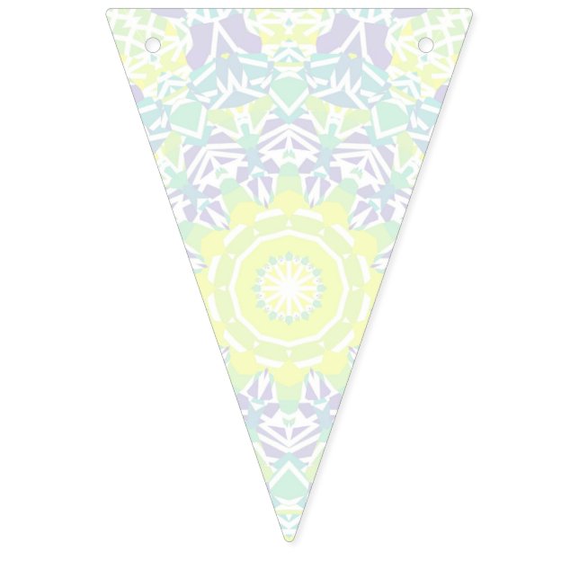 Bannière À Fanions Boho coloré géométrique complexe Hippie Mandala (Premier drapeau)