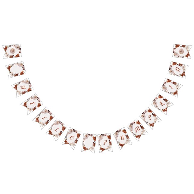 Bannière À Fanions Boho fall Bonjour citrouille (Tout)