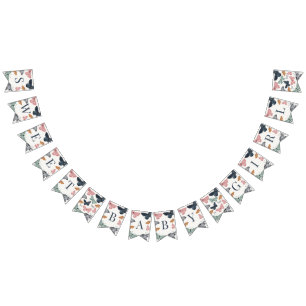 Bannière À Fanions Boho Little Butterfly Baby shower Décor