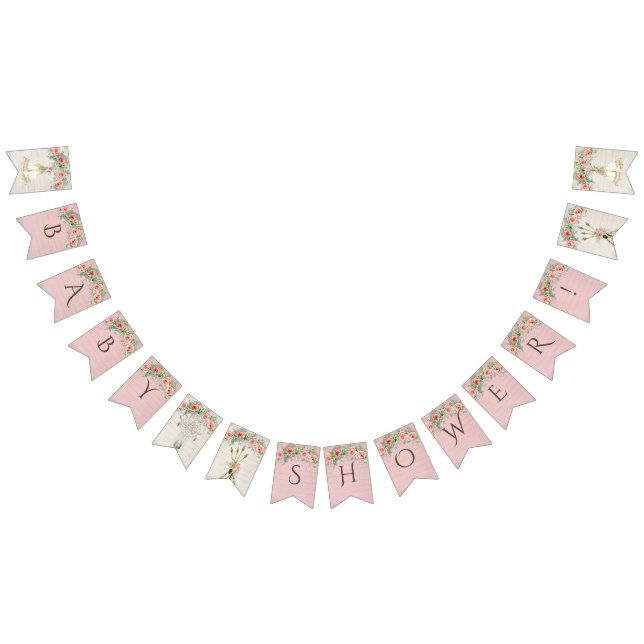 Bannière À Fanions BOHO Teepee Baby shower Feathers Dream Catcher (Tout)