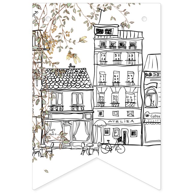 Bannière À Fanions Bonjour Bebe Baby shower neutre du genre (Onzième drapeau)