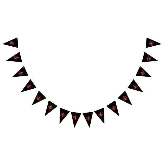 Bannière À Fanions Bouteille de sauce chaude (Tout)