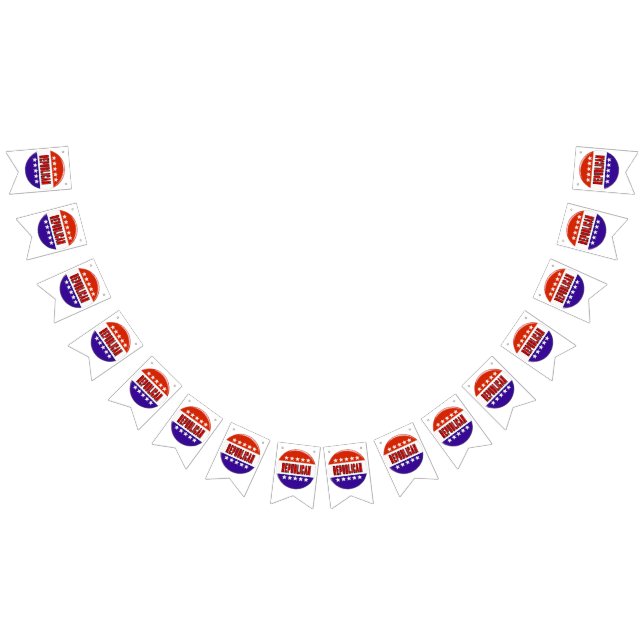 Bannière À Fanions Bouton républicain (Tout)