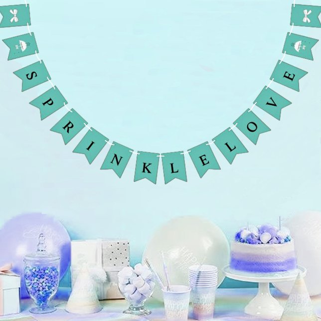 Bannière À Fanions BRIDE Sprinkl Love Fête des mariées Party (Créateur téléchargé)